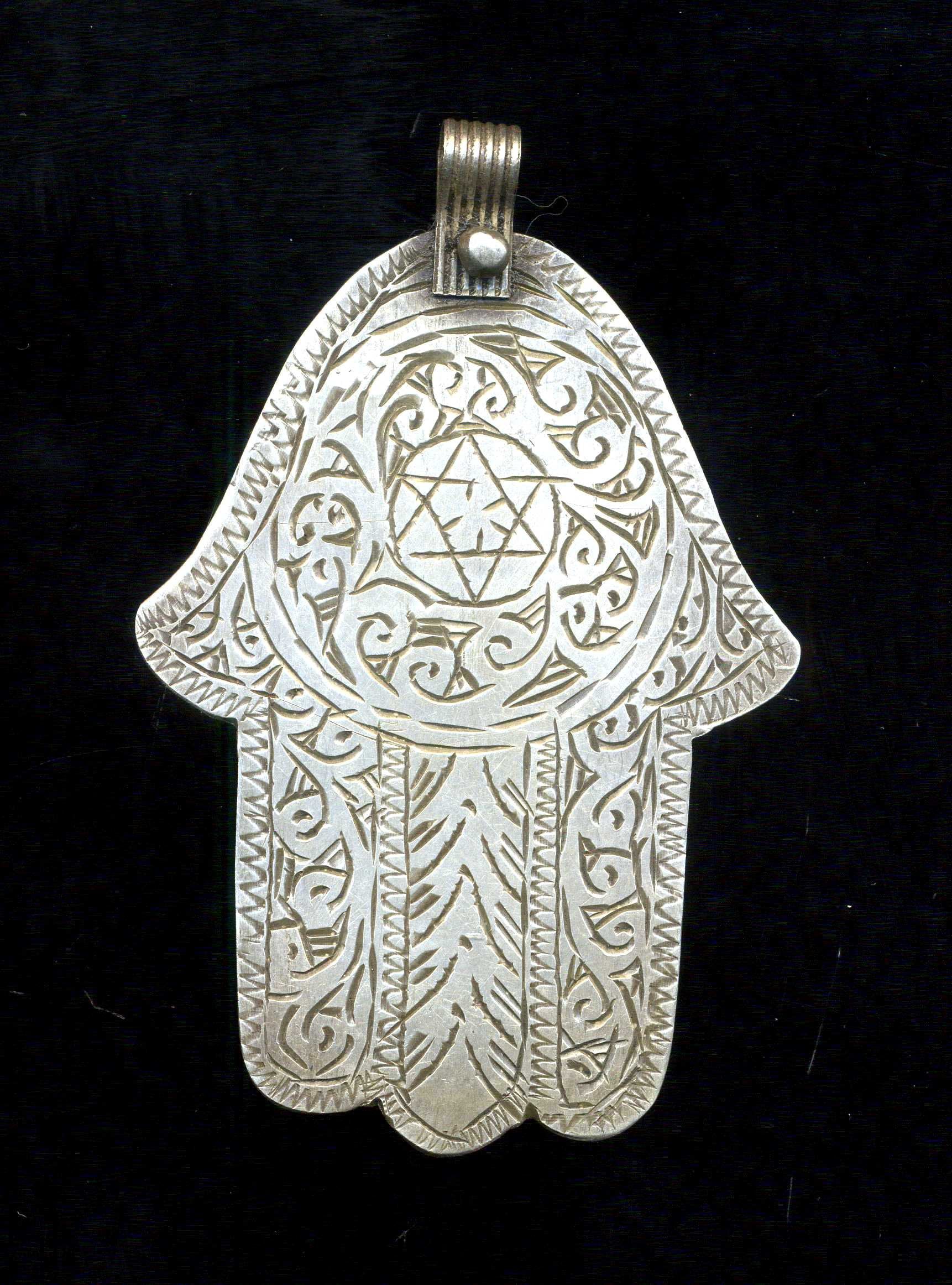 Marokko - Berberregion Ethnisch Hand Von Fatima in Silber Judaica Südmarokkanisch von TIFINAGH