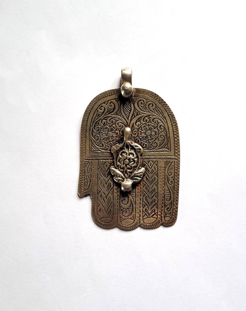 Marokko - Hand Der Fatima-Anhänger in Form Eines Minbars Silber von TIFINAGH