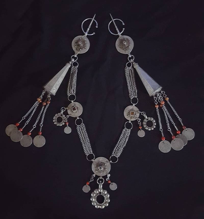 Marokko - Paar Fibeln Tizerzai Silber Brustschmuck Außergewöhnliche Sammlung Stück von TIFINAGH