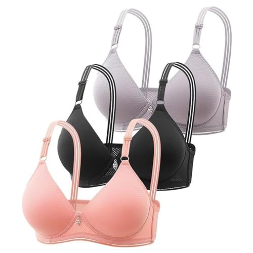 TIFIY 3PC BHS BH Damen Ohne BüGel Push Up Comfy Soft Damen BH Bequem Comfy BH Wmbra Haltungskorrektur BH Original BH Ohne BüGel GroßE GrößEn 27 von TIFIY