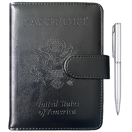 TIGARI Reisepasshüllen Reisepasshüllen Reisepass und Impfkartenhalter Combo, ultradünne Reisepasshülle für Damen und Herren, B-schwarz, Verbessertes Design TIGARI Reisepasshüllen Reisepasshüllen Reisepass und Impfkartenhalter Combo, ultradünne Reisepasshülle für Damen und Herren, B-schwarz, Verbessertes Design von TIGARI