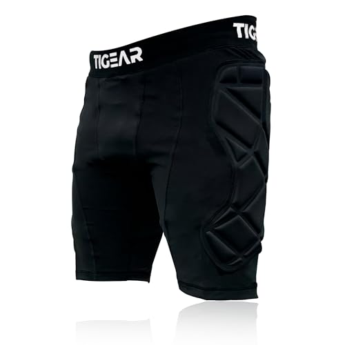 TIGEAR Defender Pro Fußball-Torwart-Schutz-Shorts, Slider-Shorts, weiß, 36W TIGEAR Defender Pro Fußball-Torwart-Schutz-Shorts, Slider-Shorts, weiß, 36W von TIGEAR