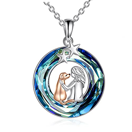 TIGER RIDER Hunde- und Mädchen-Halskette für Mädchen, Katzen-Halskette für Damen, 925er-Sterlingsilber, Haustier-Anhänger, Geschenke für Tierliebhaber, Haustier-Gedenkschmuck, Sterling Silber, von TIGER RIDER
