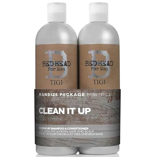 TIGI Bed Head For Men Tween „Clean It Up“ Shampoo im Doppelpack, 2 x 750 ml TIGI Bed Head For Men Tween „Clean It Up“ Shampoo im Doppelpack, 2 x 750 ml von TIGI