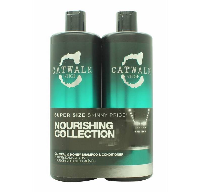 TIGI Haarpflege-Set Duo Pack Catwalk Oatmeal & Honey 750ml Shampoo + 750ml Conditioner von TIGI