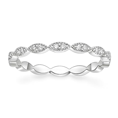 TIGRADE Ewigkeitsring, oval, Milgrain, Zirkonia, stapelbar, Verlobungsring, Hochzeitsring für Damen, Größe 36-47, 3.5, Metall, Zirkonia TIGRADE Ewigkeitsring, oval, Milgrain, Zirkonia, stapelbar, Verlobungsring, Hochzeitsring für Damen, Größe 36-47, 3.5, Metall, Zirkonia von TIGRADE