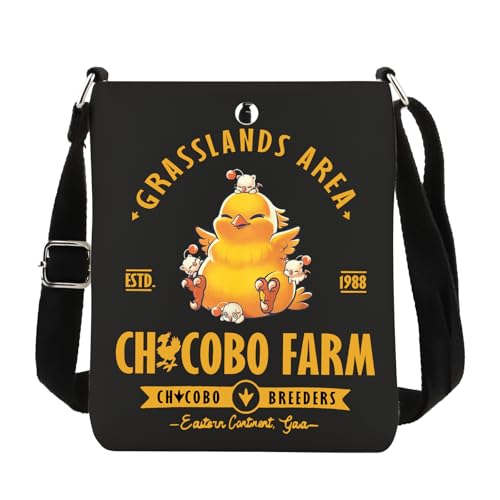 TIIMG Grasslands Area Gift Chocobo Farm Present Final Video Game Chocobo Fans Geschenk JRPG Gamer Crossbody Bag, Grasslands Cb von TIIMG
