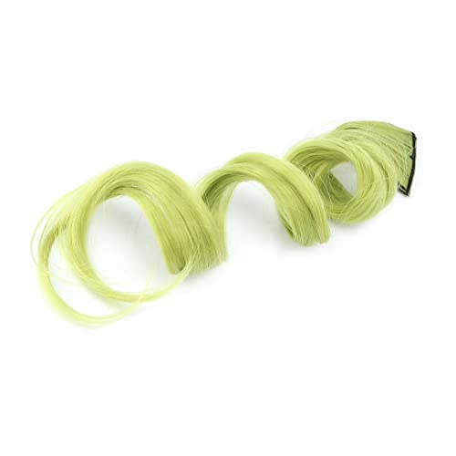 Clip-in-Haarverlängerung für Lockiges Haar, 5 Stück, 55 Cm, Lockiges, Gewelltes Haarteil mit Clip, Bunte Synthetische Haarverlängerungen mit Clips für Frauen und Mädchen von TIKATARER