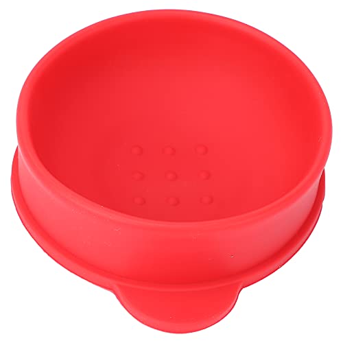 TIKATARER Silikonwachs -Topf -Liner, Hitzebeständiger Ersatzwachs Topf mit Kompakter Größe für Wachswärmer zu Hause und Salon (Rot) von TIKATARER