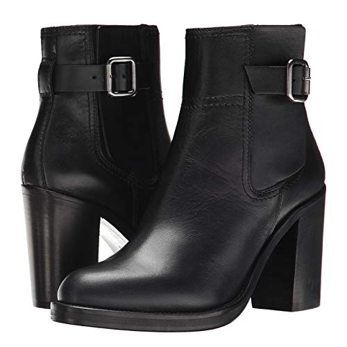 TIKENBST High Heels Stiefeletten High Heels Kurze Stiefel Frauen Dicker Absatz Lederstiefel Pure Color Handmade Custom,Black-45 TIKENBST High Heels Stiefeletten High Heels Kurze Stiefel Frauen Dicker Absatz Lederstiefel Pure Color Handmade Custom,Black-45 von TIKENBST