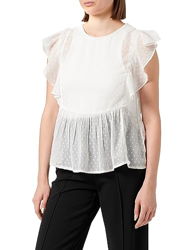TILDEN Damen Ärmellose Bluse 37331000, WOLLWEISS, M von TILDEN