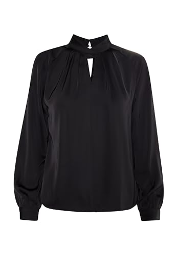 TILDEN Damen Langarmbluse 31229070-TI01, SCHWARZ, XS von TILDEN