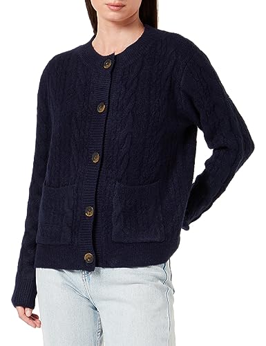 TILDEN Damen Strickjacke mit Knöpfen 39431309, Marine, XS/S von TILDEN