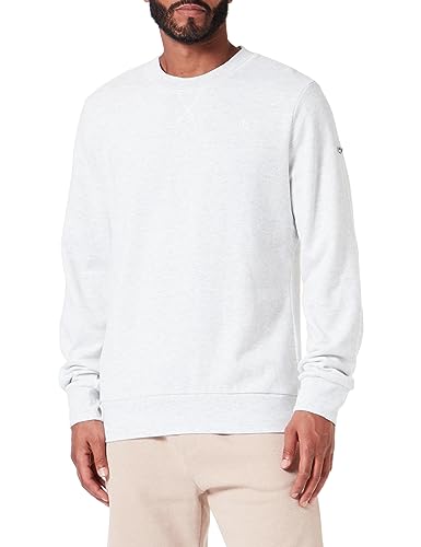 TILDEN Men's Oversize Sweatshirt mit Rundhals Sweater, Wollweiss Melange, XL Grande Taille von TILDEN