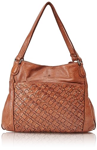 TILDEN Women's Leder Handtasche, Cognac von TILDEN