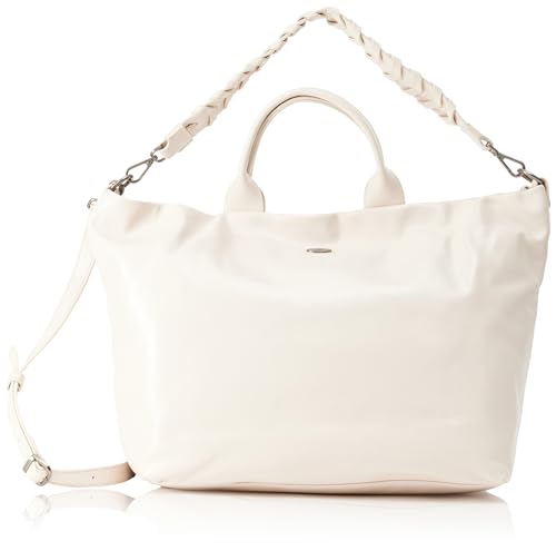 TILDEN Women's Leder Shopper, Wollweiss von TILDEN