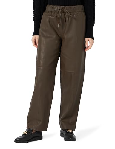 TILDEN Women's Lederhose Pants, Taupe, XS von TILDEN