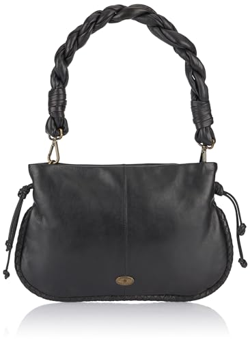 TILDEN Women's Schultertasche aus Leder, Schwarz von TILDEN