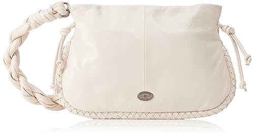 TILDEN Women's Schultertasche aus Leder, Wollweiss von TILDEN