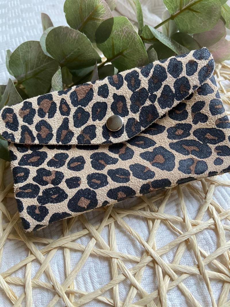 Geldbeutel Leo, Portemonnaie, Klein Oder Groß, Geldbörse, Leoprint von TILLundPAULA