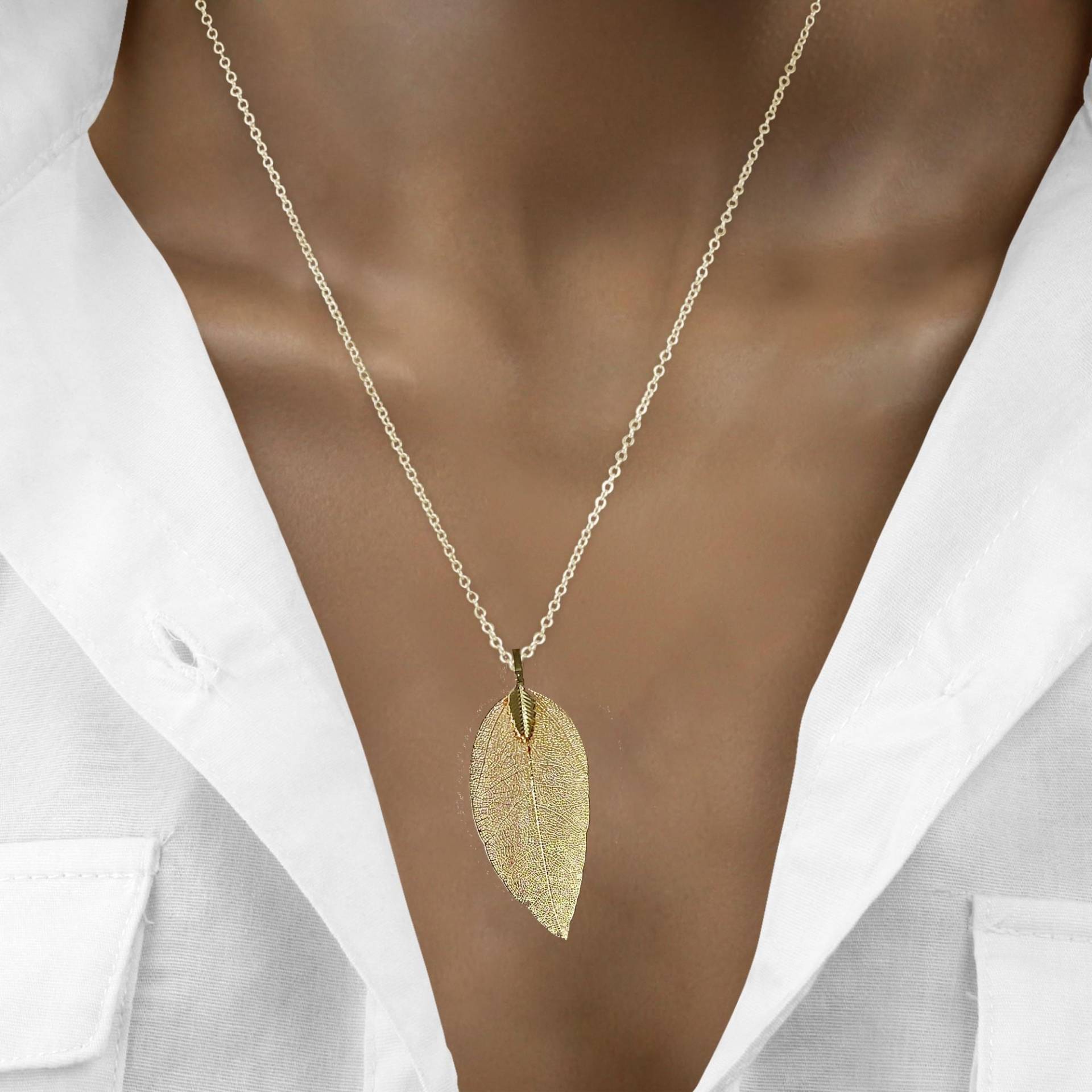 Schmuck, Kette, Anhänger, Goldene Weihnachten, Geschenk, Besondere Geschenkverpackung, Blatt von TILLundPAULA