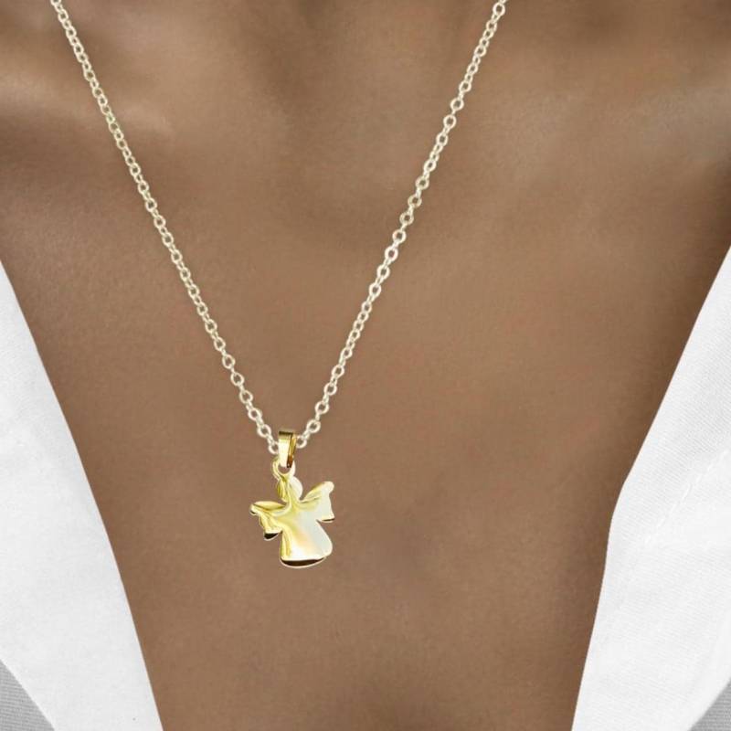 Schmuck, Kette, Anhänger, Goldene Weihnachten, Schutzengel, Besondere Geschenkverpackung, Engel von TILLundPAULA