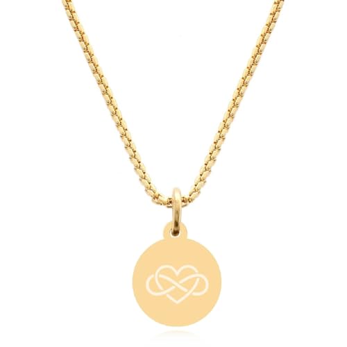 TIMANDO Freundschaftsketten für 2 Besties, Beste Freundin Kette mit Herz Unendlichkeitszeichen Anhänger, BFF Halskette Geschenk (gold-farben) von TIMANDO