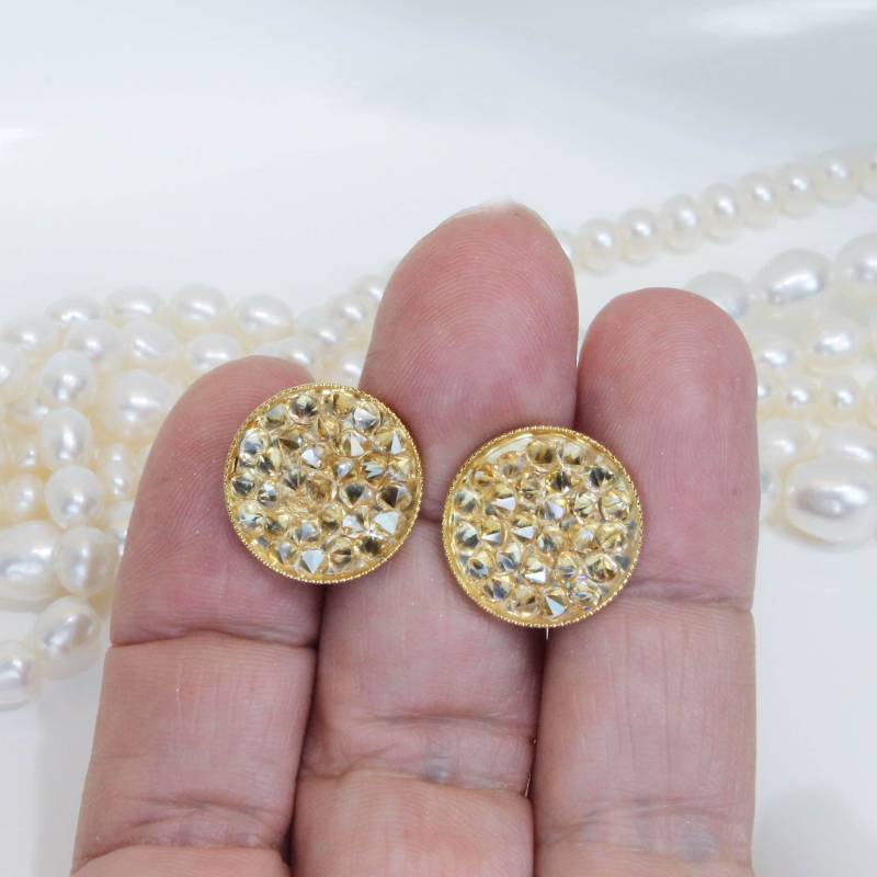 Champagner Braun Manschettenknöpfe, Trauzeuge Geschenk, Hochzeit Abendkleid, Kristall Manschettenknöpfe Vater Der Braut, Silber, Goldener Schatten von TIMATIBO