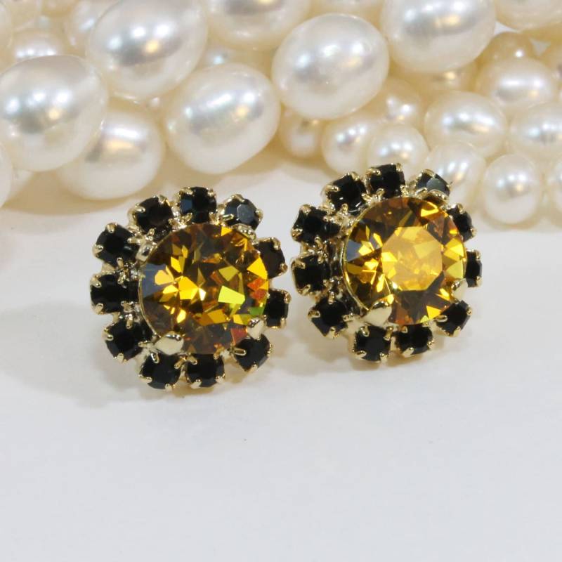 Pittsburgh Steelers Ohrringe, Penguins Ohrstecker, Schwarz Gelb Spieltag Schmuck, Vcu Cheerleader Ge95 von TIMATIBO