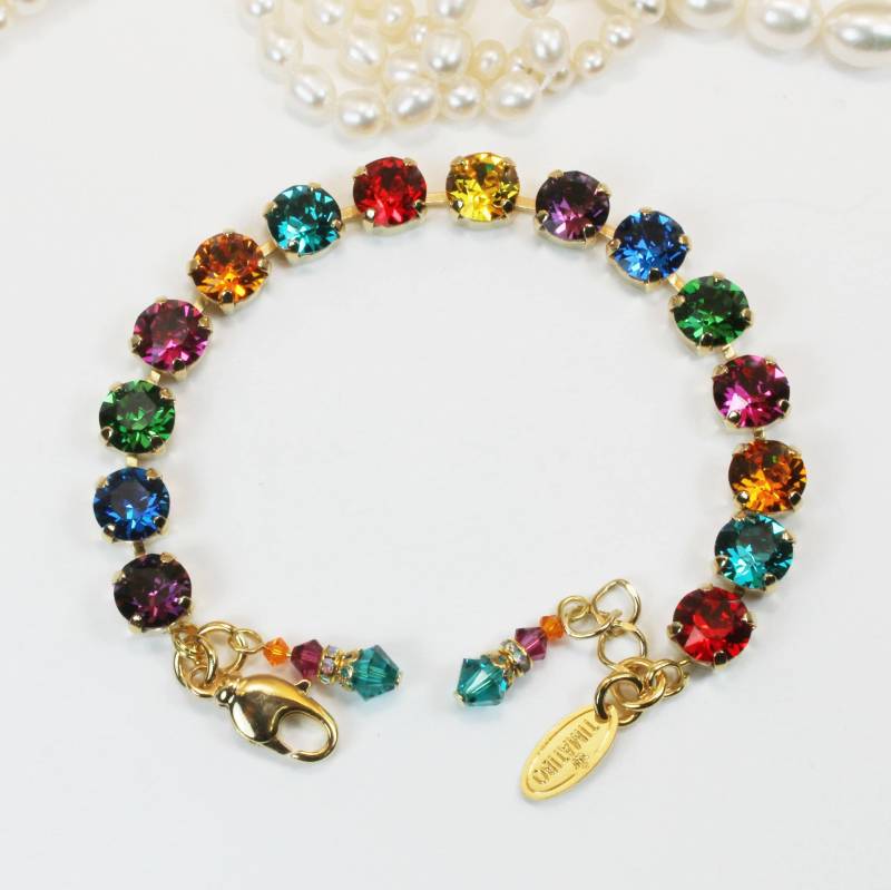 Pride Armband, Regenbogen Kristall Gay Schmuck, Multicolor Tennis Lgbtq Coming Out Geschenk, Csd Festival, Gb1 von TIMATIBO