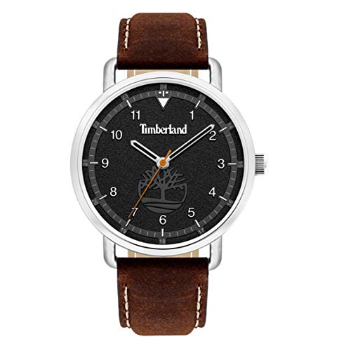 Timberland Herren Analog Quarz Uhr mit Leder-Kalbsleder Armband TBL15939JS.02AS von Timberland