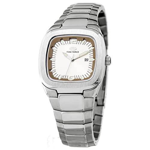 TIME FORCE Damen Analog-Digital Quarz Uhr mit Edelstahl Armband TF2576L-03M von TIME FORCE