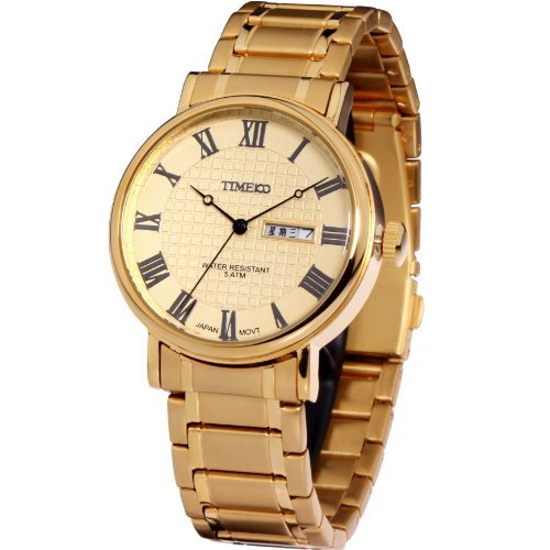 TIME100 Herren Uhr Analog Quarz Armbanduhr Wasserdicht Datum Herrenuhren Elegantes Business Uhren Geschenk für Männer Edelstahlarmband von TIME100