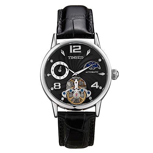 TIME100 Mechanische Uhren für Männer Automatische Skelett Multifunktionale Herrenarmbanduhren Mechanisch, Automatikaufzug, Skelett-Uhr von TIME100