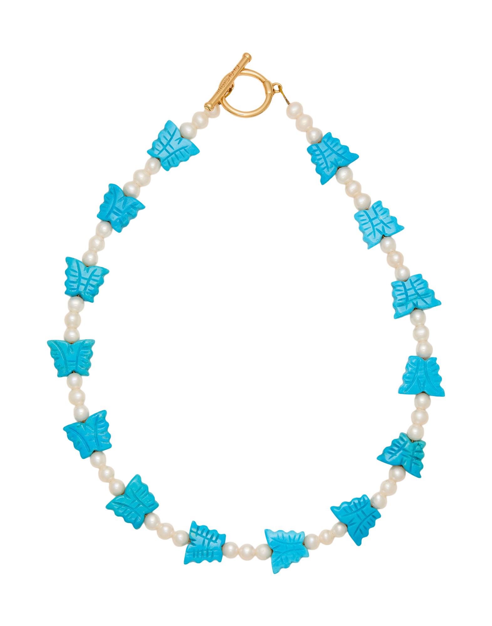 TIMELESS PEARLY Halskette Damen Blau von TIMELESS PEARLY