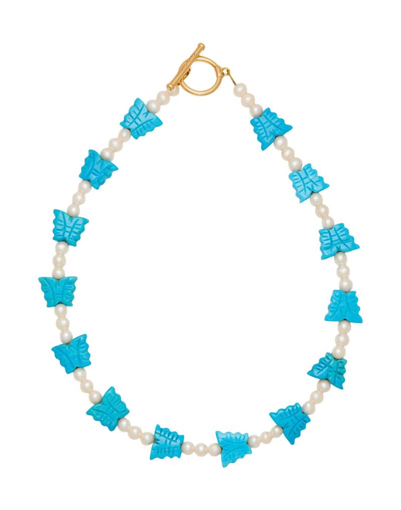 TIMELESS PEARLY Halskette Damen Blau von TIMELESS PEARLY
