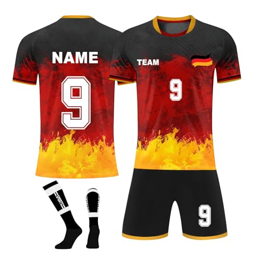 Generic Meine Bestellung Anzeigen Basketball Trikot Oversized Kurzarm Fussball Trikot Schwarz Paris Trikot Schienbeinschoner Kinder Fussball Sport Trikot(4-Black,L) von TIMELYE