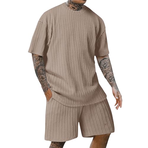 Generic Retourenkauf Angebote Sportkleidung Mann Herren Klamotten Modern Weich Golfschläger Set Herren Training Golfhandschuhe Herren Links Hemden Herren Kurzarm(Khaki,L) von TIMELYE