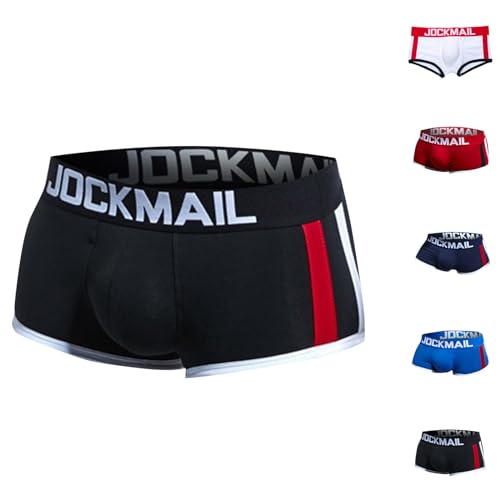 TIMELYE Boxershort Herren 5 Pack Hipster Herren Unterwäsche Unterwäsche Elastan Gay Underwear Men Sexy Herren Unterwäsche Satin Unterwäsche Herren Unterwäsche Retro Sexy EIS von TIMELYE