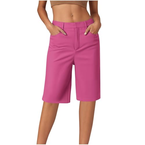 TIMELYE Caprihose Damen Sommer Casual 3/4 Hose Atmungsaktiv Outdoor Jogginghose Wanderhose Stretch Leichte Sommerhose mit Taschen Freizeit Leichte Sommerhose Crop Büro Bürohose von TIMELYE