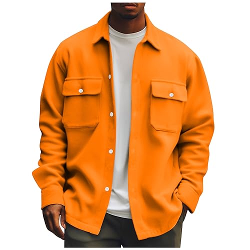TIMELYE Cordhemd Herren Moda Hemd Oversize Cordhemd Herren Leicht Hemdbluse Leichte Cordjacke Männer Kariertes Hemd Herren Lang Hemden Herren Langarm Winter Herrenhemd von TIMELYE