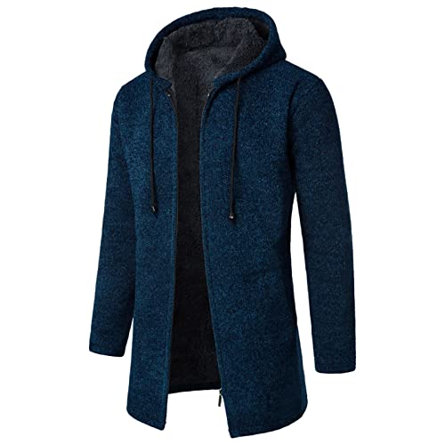 TIMELYE Strickjacke Herren Mit Kapuze Strick Strickjacken Für Herren Grobstrick Leichte Jacke Herren Moda Herren Sweatjacke Herbst Strickjacke Herren Jacken Herren von TIMELYE