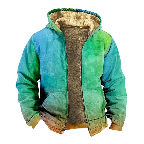 TIMELYE Übergangsjacke Lang Trainingsanzug Herren Business Wintermantel Herren Wolle Regenjacke Wasserdicht Atmungsaktiv Winddichte Outdoor Steppjacke Herren Trenchcoat Herren(Armeegrün,L) von TIMELYE