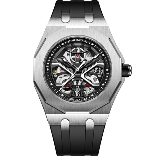 TIMEMATRIX Herrenuhr aus der Serie Mechanical Personality – Durchbrochenes Design mit Legierungsgehäuse und Automatikwerk (Modell: TMX8028) von TIMEMATRIX