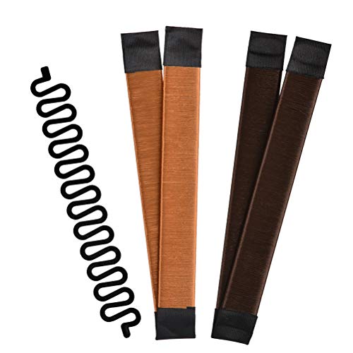 TIMESETL Twist Haarstyling Tool 3-in-1 Haarstyle Hilfe, Donut Hair Bun Maker Damen Haare Dutt Maker braun + Flechthilfe Haare Haar Flechten Tool TIMESETL Twist Haarstyling Tool 3-in-1 Haarstyle Hilfe, Donut Hair Bun Maker Damen Haare Dutt Maker braun + Flechthilfe Haare Haar Flechten Tool von TIMESETL