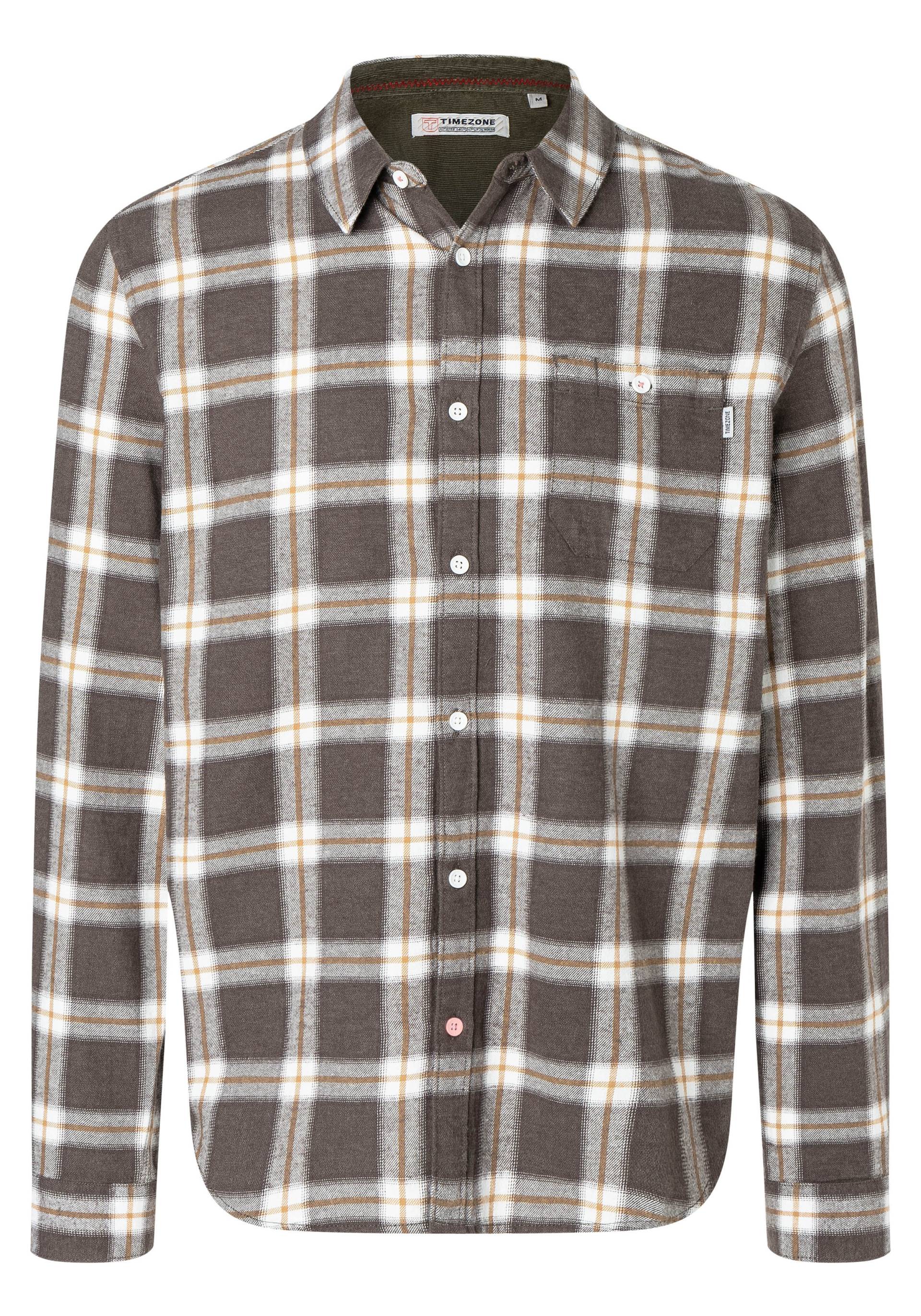 TIMEZONE GmbH - Check Classic Shirt camel check - Gr. - M von TIMEZONE GmbH