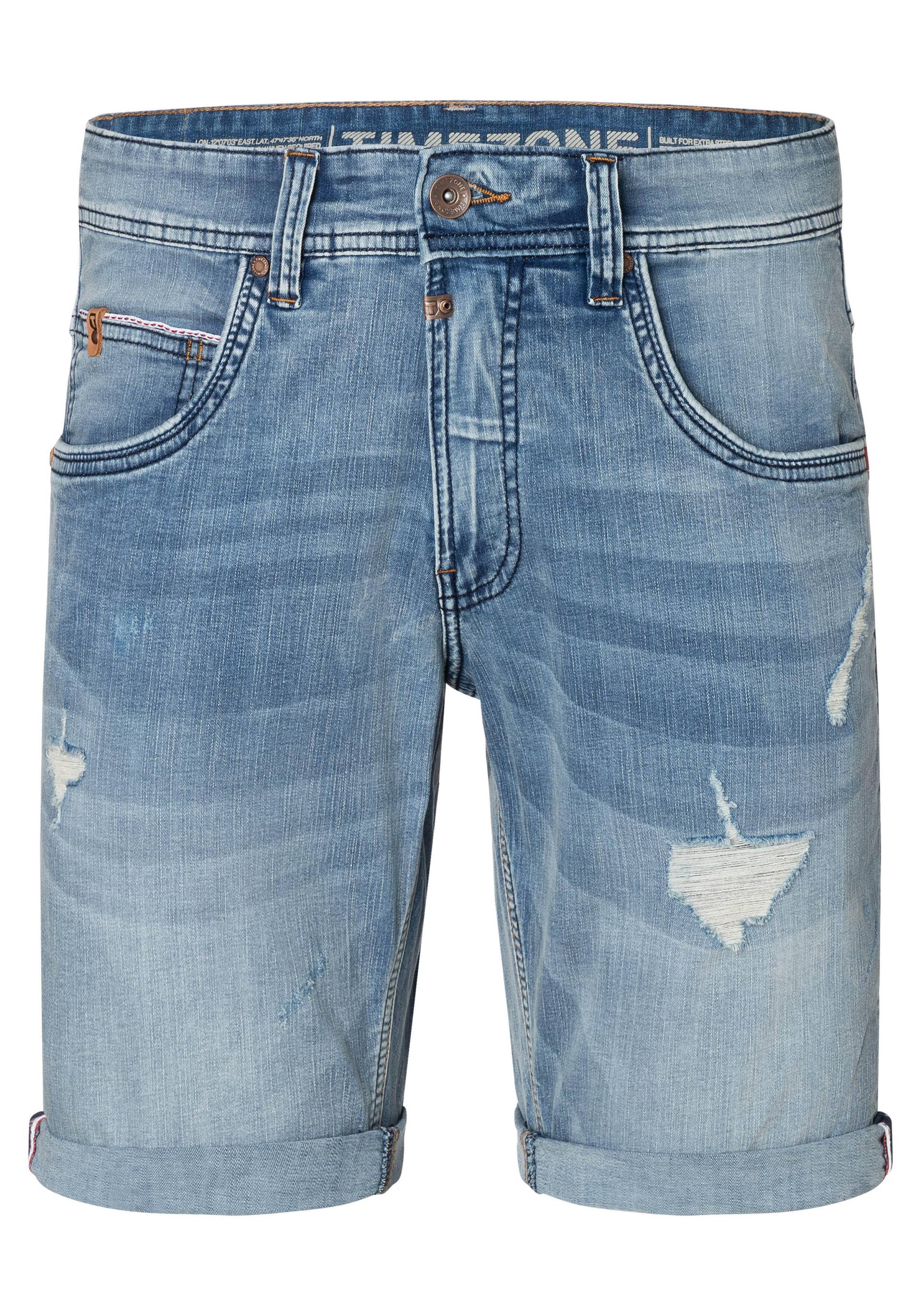 TIMEZONE GmbH - Slim ScottyTZ Short heavy used blue wash - Gr. - 31 von TIMEZONE GmbH
