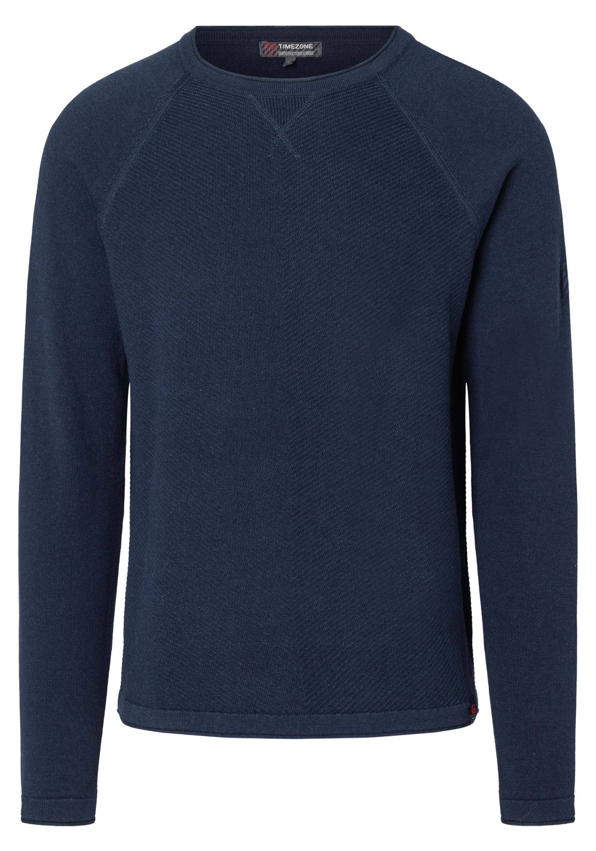 TIMEZONE GmbH - Spiral Knit Crewneck night sky blue - Gr. - M von TIMEZONE GmbH