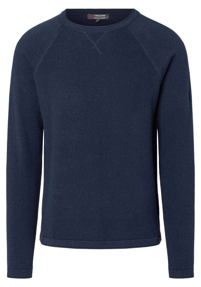 TIMEZONE GmbH - Spiral Knit Crewneck night sky blue - Gr. - M von TIMEZONE GmbH