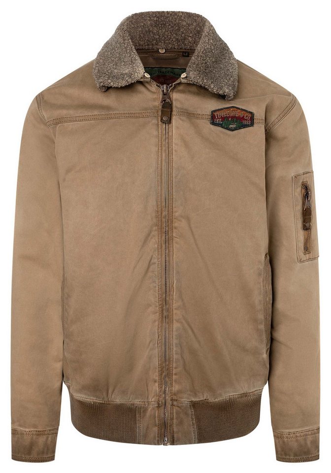 TIMEZONE Blouson Zeitlose Jacke mit modischem Kragen-Design Biker Jacket von TIMEZONE